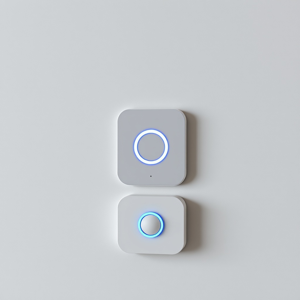 Bir elin Ring Alarm Pro base station’ının arka panelindeki pil yuvasını açtığı