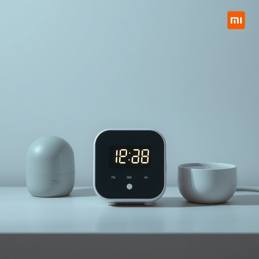 Xiaomi Mi Alarm Set kapağının açık olduğu